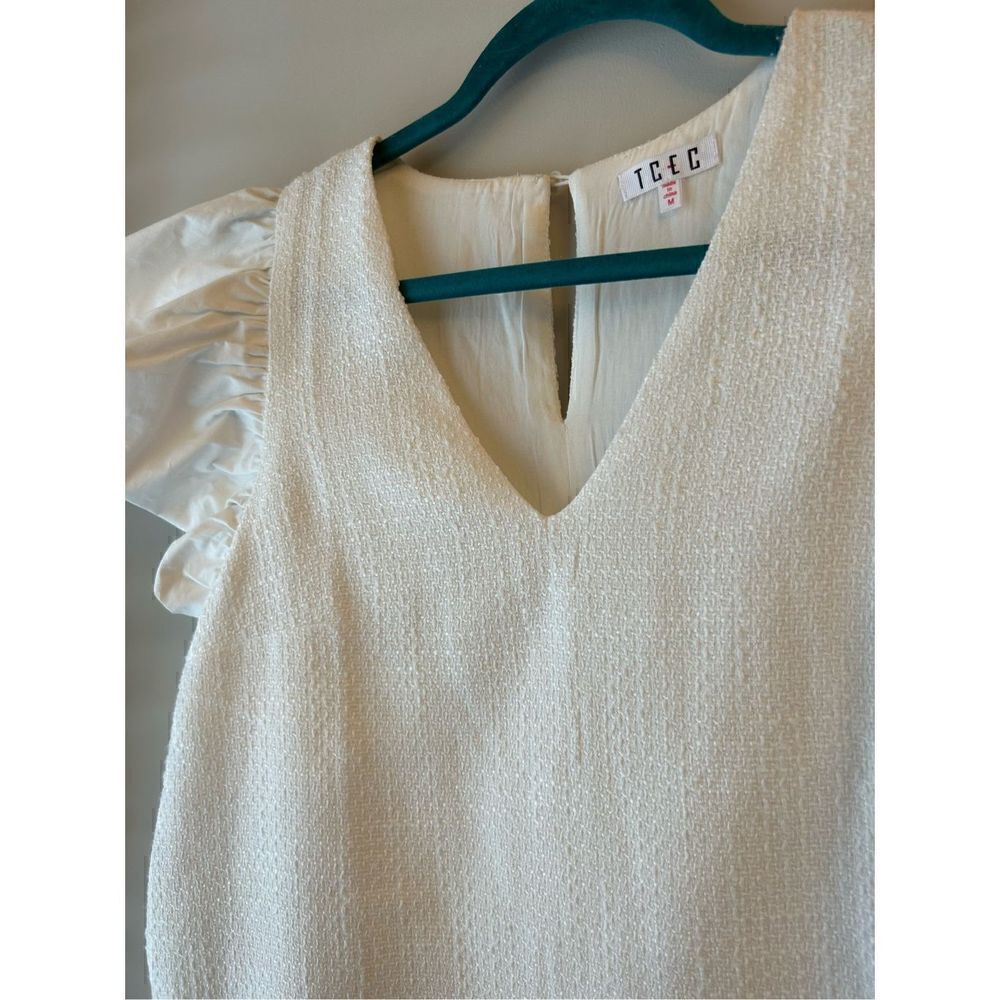TCEC Mixed Media Shift dress size M EUC